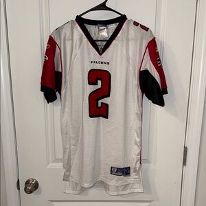 Matt Ryan Jersey Reebok White Falcons Jersey with Red and Black Accents